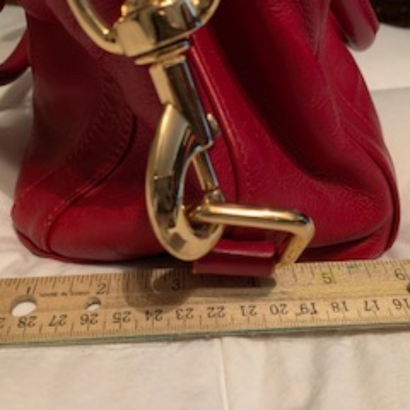 Rebecca Minkoff Red Leather Satchel w/ Crossbody Handle - Picture 16 of 16